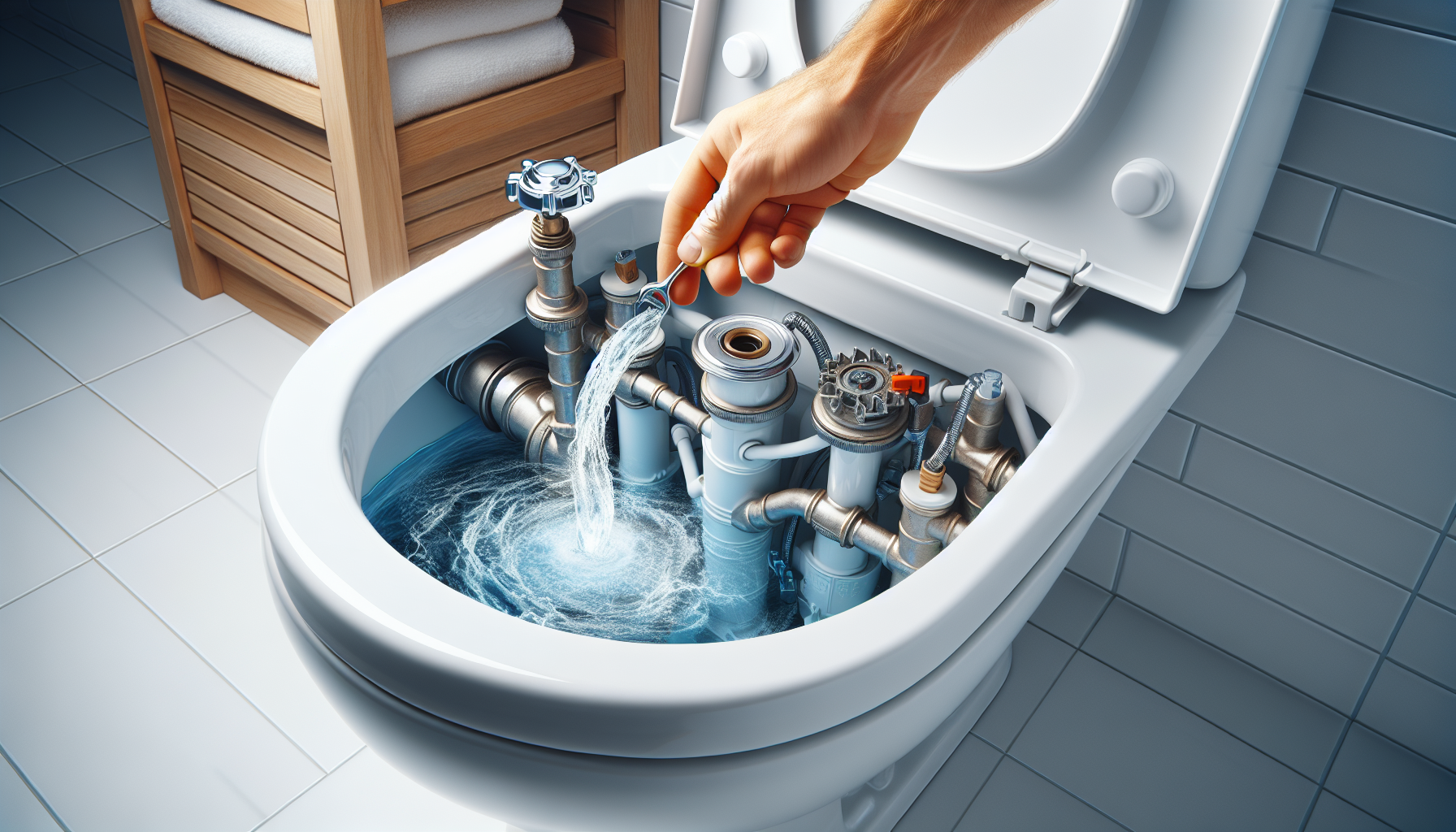 Réparer une chasse d'eau qui coule en continu