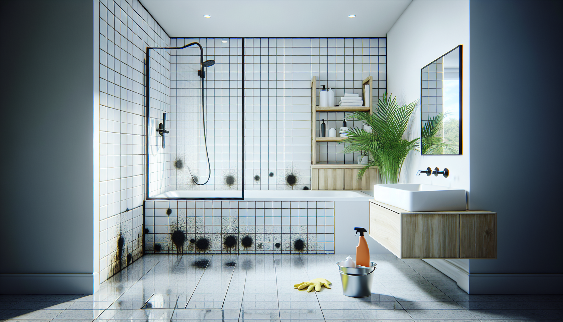 Comment enlever la moisissure dans la salle de bain