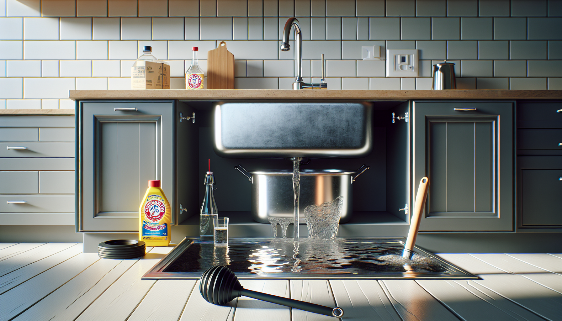 Déboucher un évier naturellement