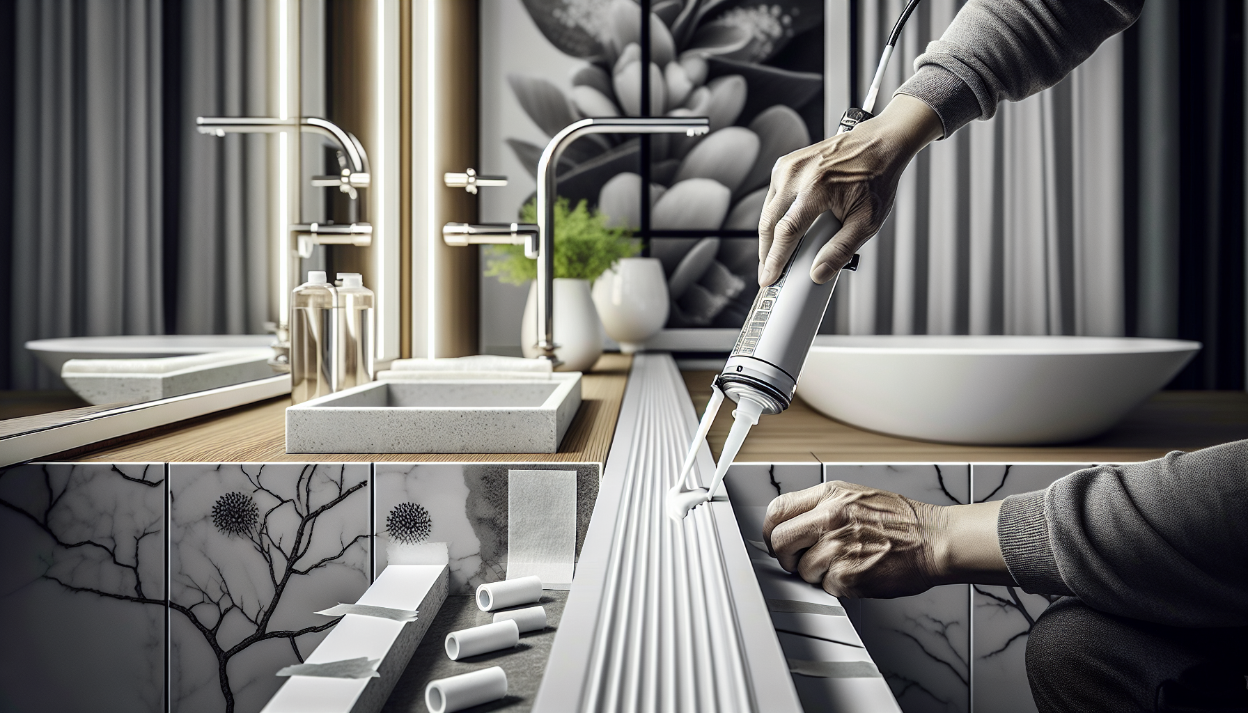 Refaire les joints de salle de bain