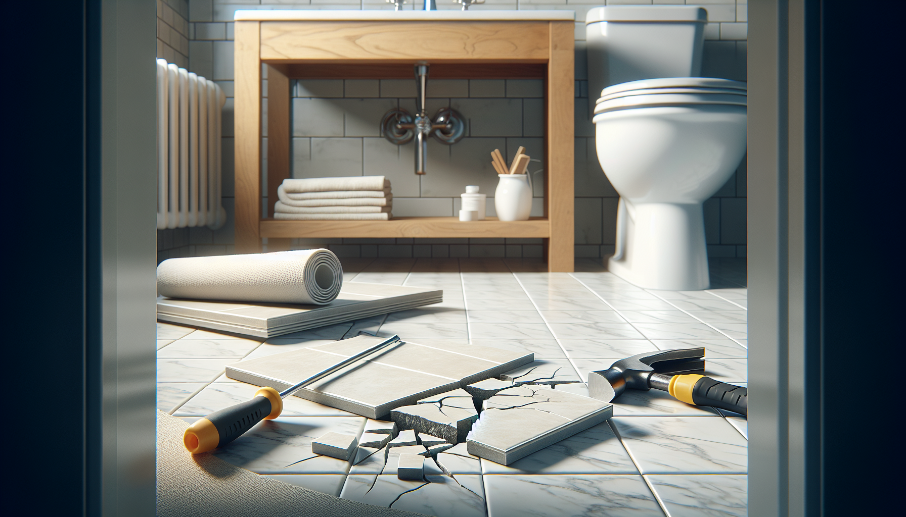 Réparer ou remplacer un carreau de carrelage fissuré