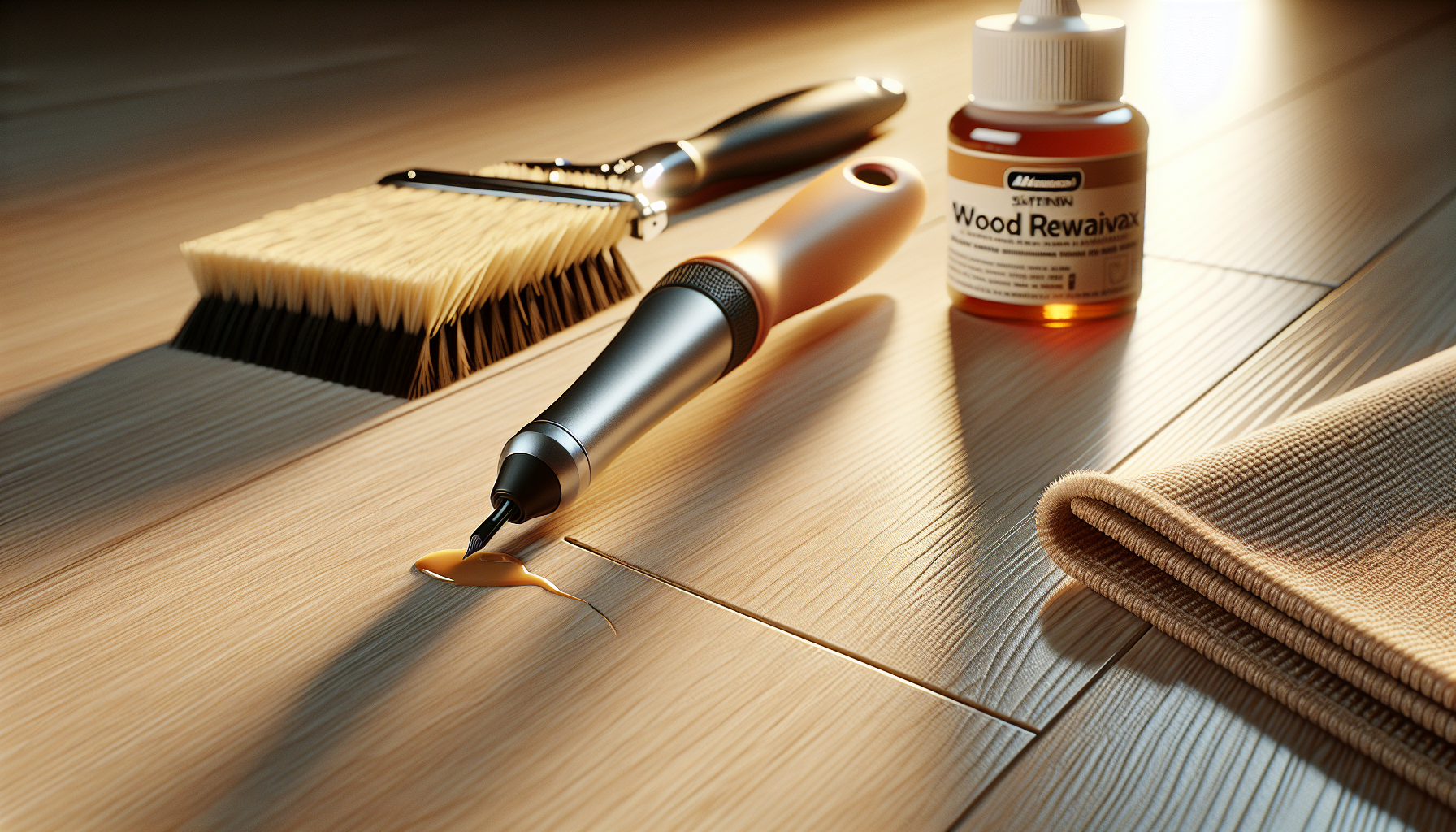 Réparer une rayure sur du parquet stratifié