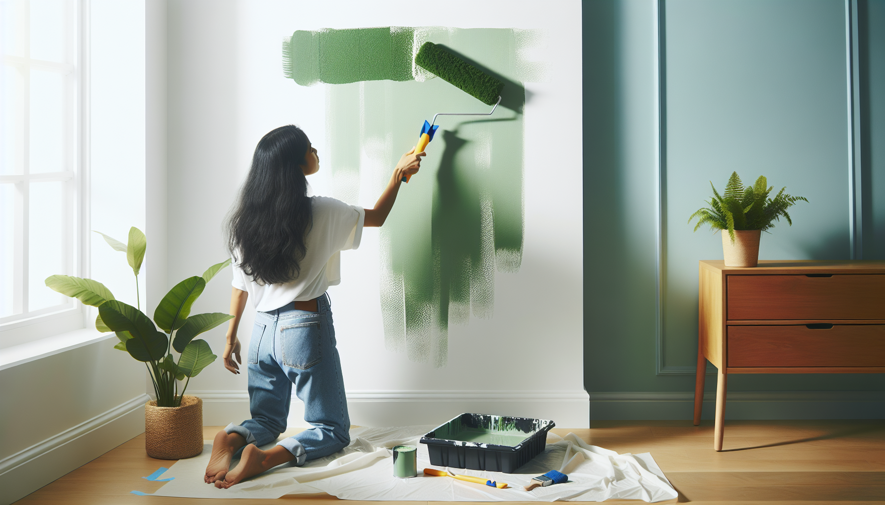 Comment repeindre un mur sans traces de rouleau